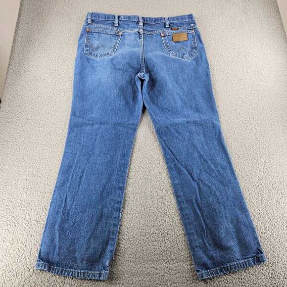 Wrangler Jeans Mens 38x30 Blue 936 Cowboy Cut Slim Fit Western Rodeo Rancher - Picture 11 of 16